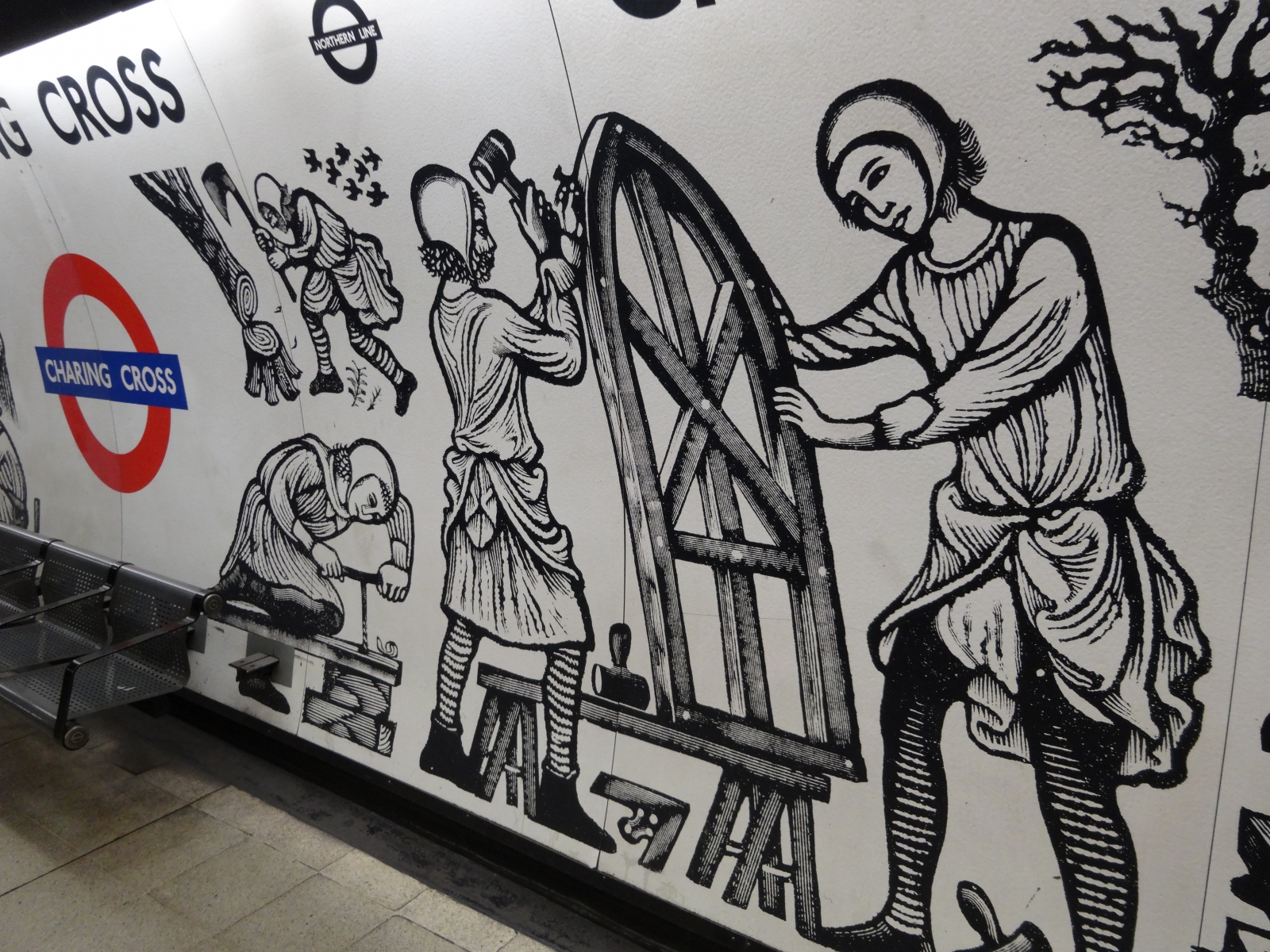 photo of Charing Cross underground mural - 2 of 5