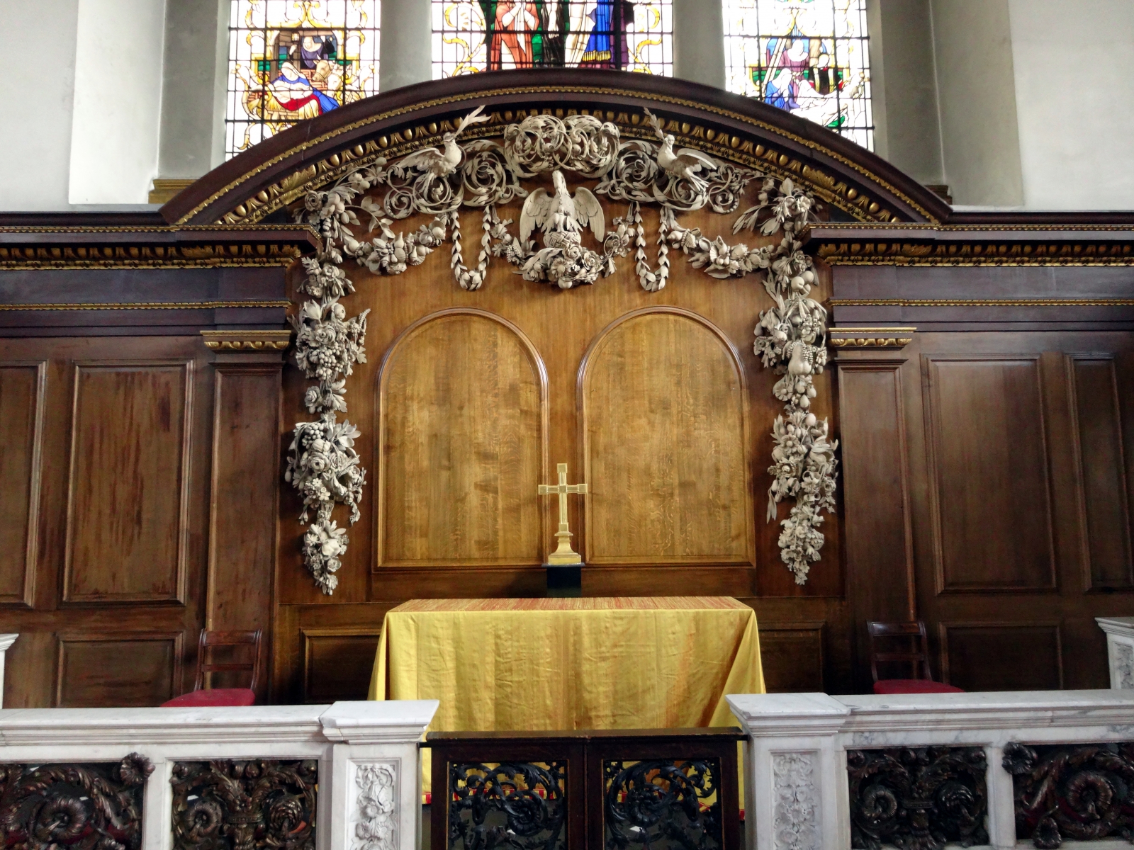photo of the complete reredos