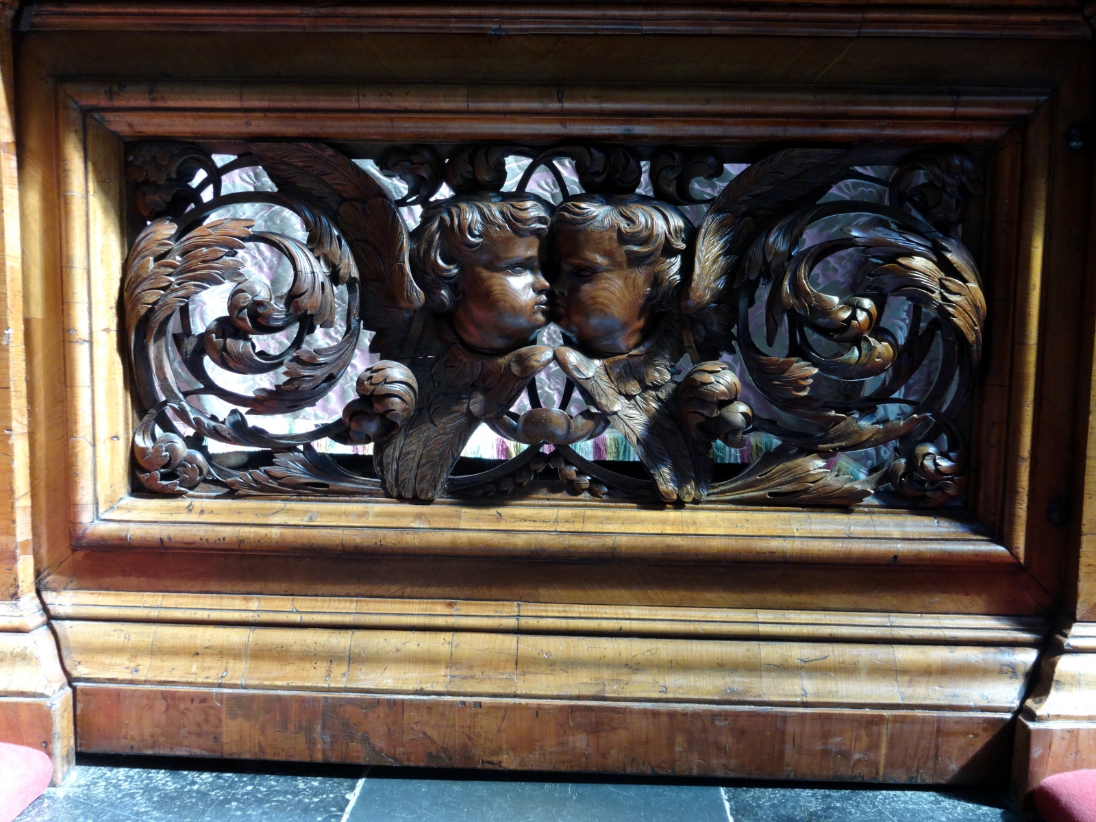 photo of panel in communion rail