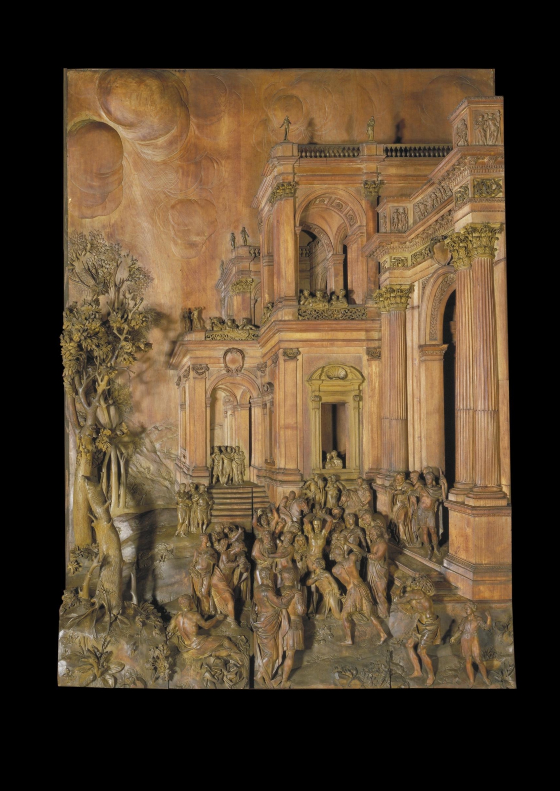 photo of Stoning of St Stephen panel - with permission from Victoria & Albert Museum
